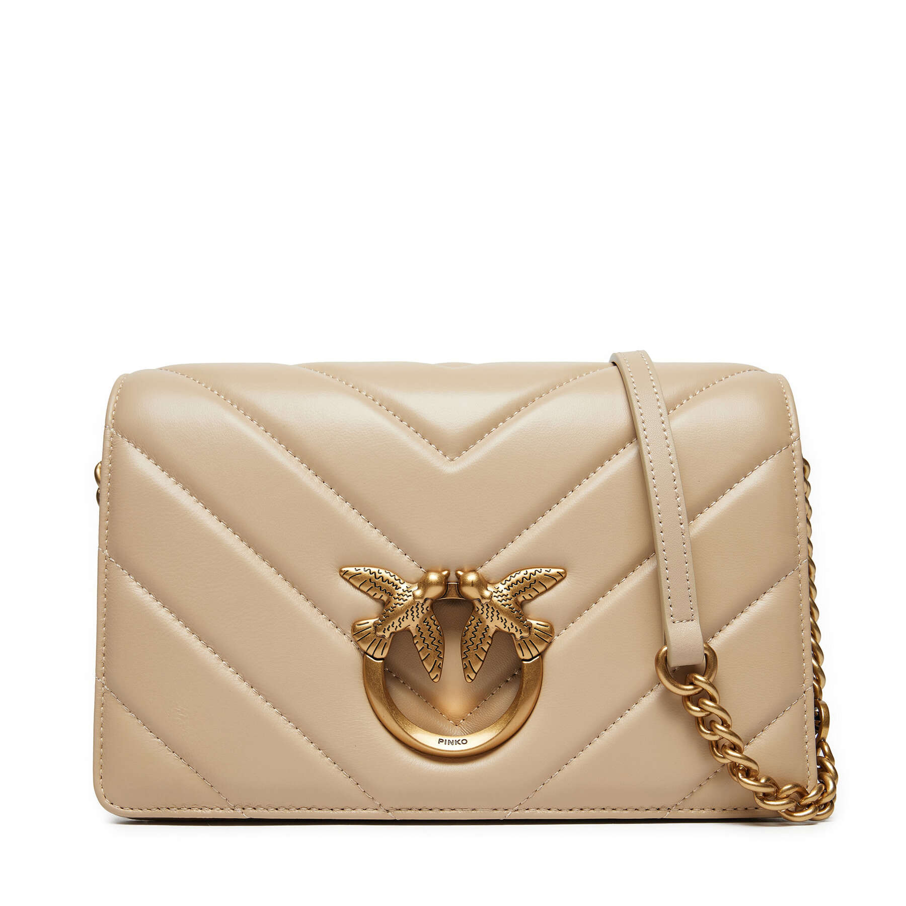 Handtasche Pinko Lowe Click Classic 100063 A136 Beige Handtasche Pinko Lowe Click Classic 100063 A136 Beige von pinko