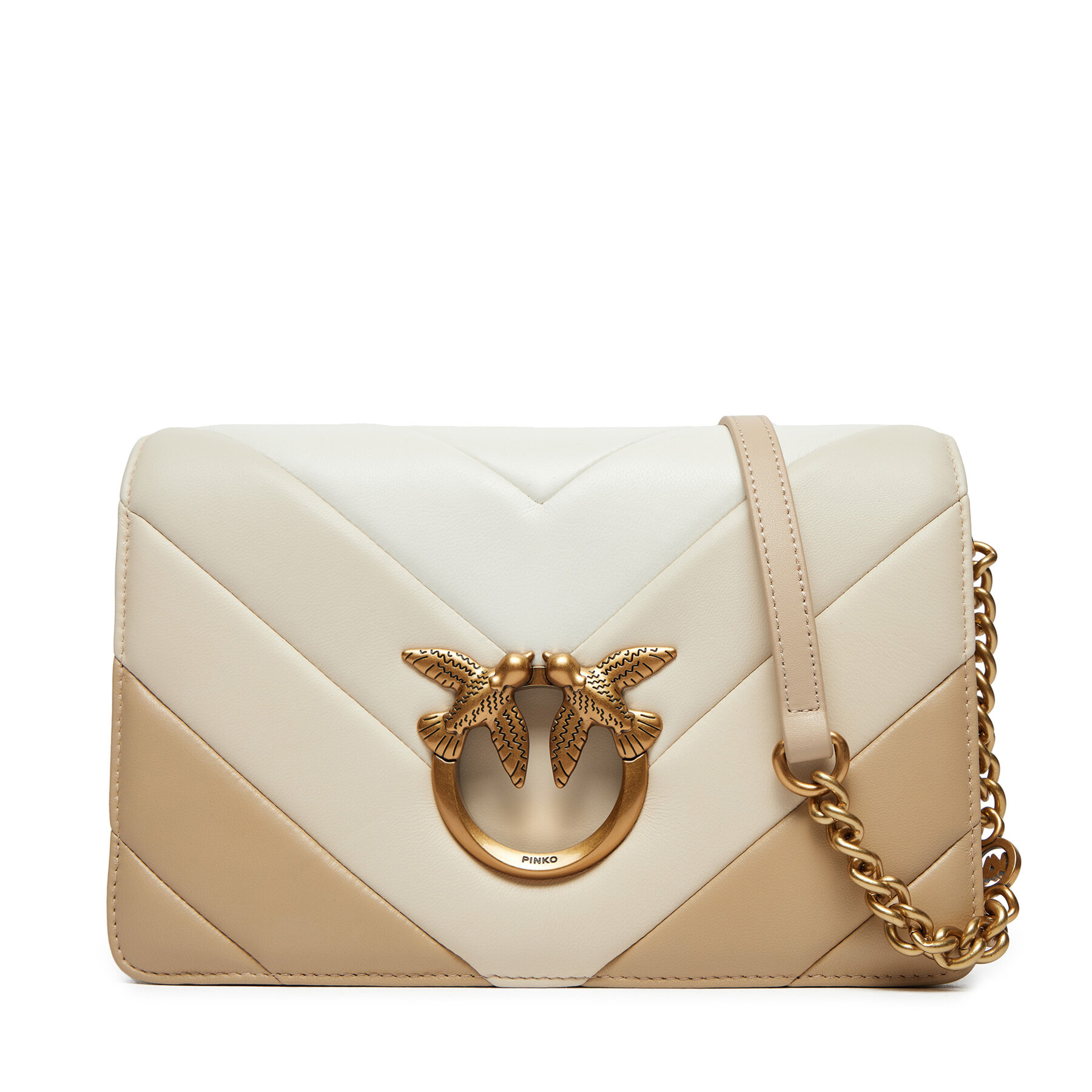 Handtasche Pinko Lowe Click Classic 100063 A1YC Beige von pinko