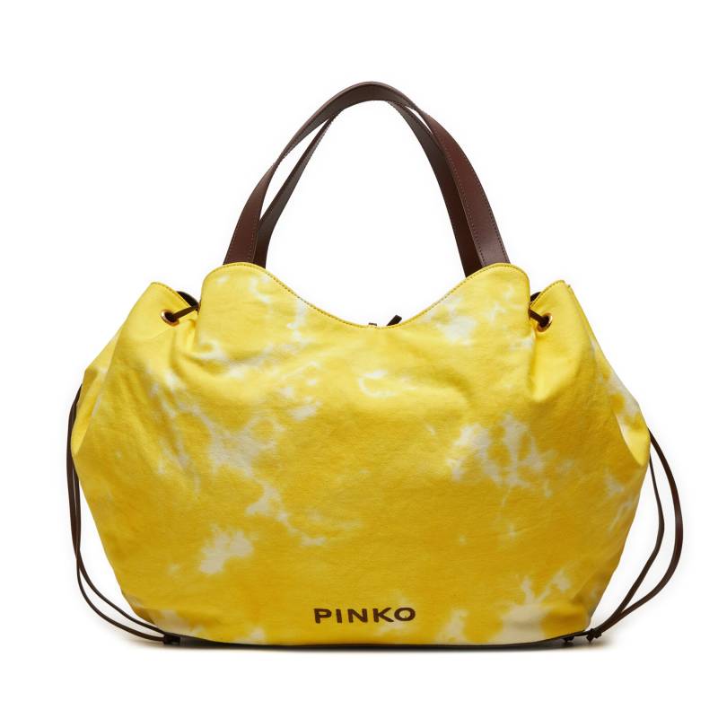 Handtasche Pinko Pagoda Extra Shopper PE 24 PLTT 102911 A1MB Gelb von pinko