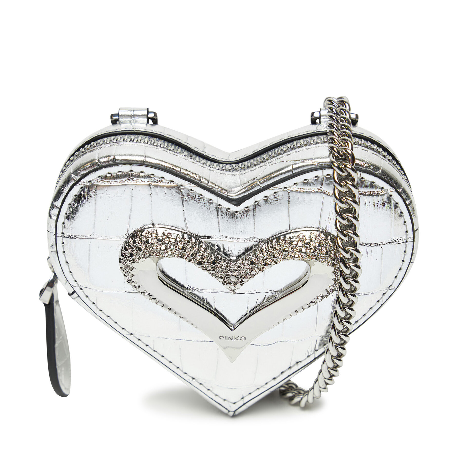 Kleingeldbörse PINKO Heart Pills Holder . AI 24-25 PCPL 103835 A1W5 Silberfarben von pinko