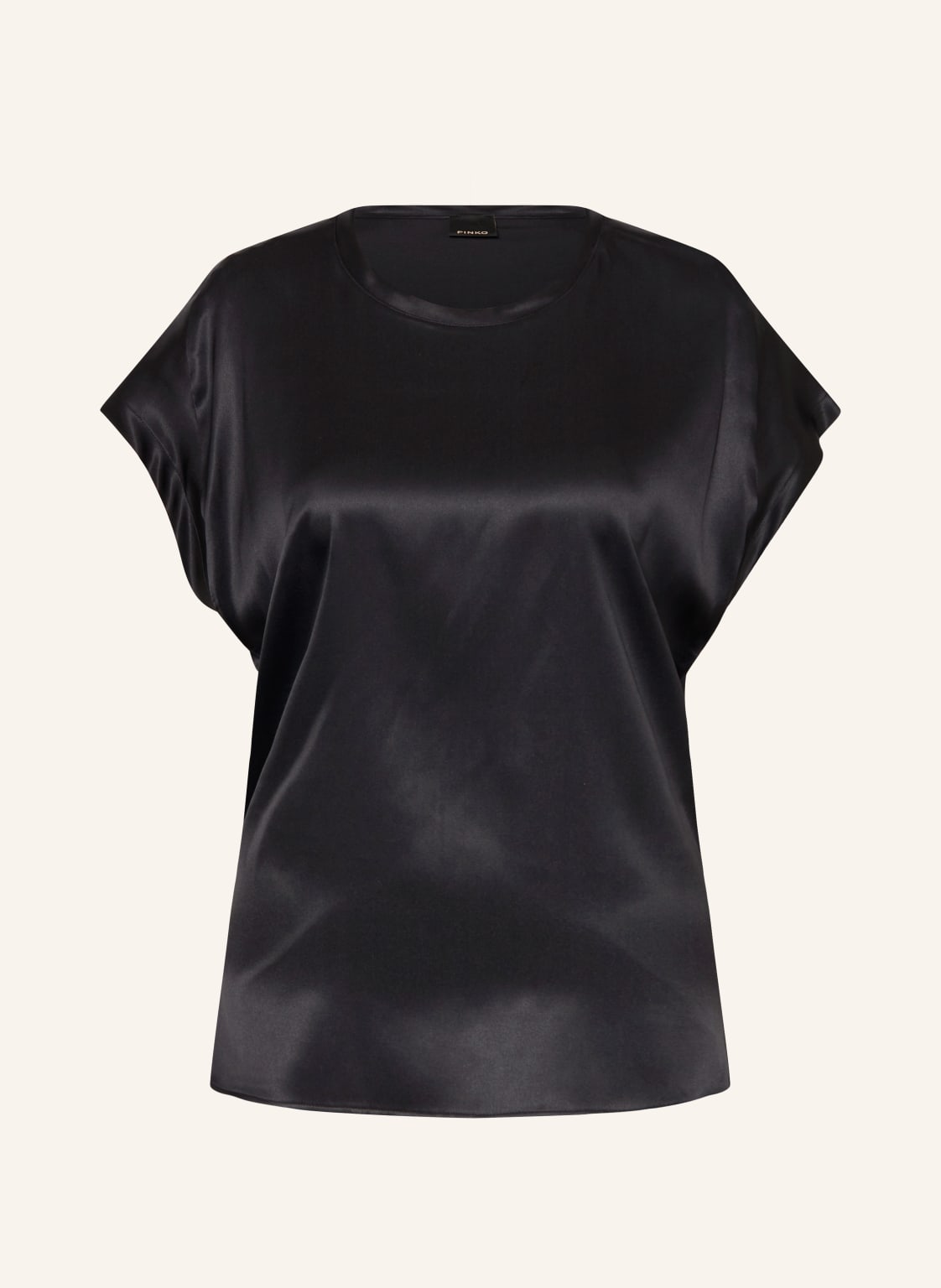 Pinko Blusenshirt Farida Aus Satin schwarz von pinko