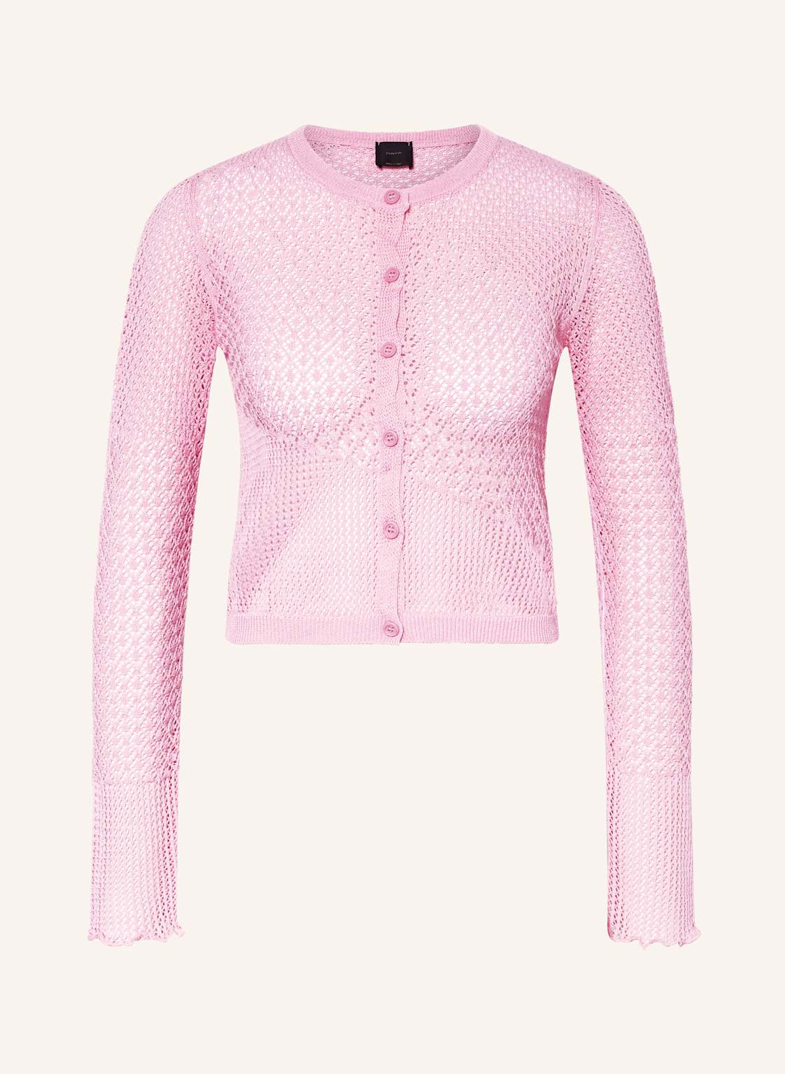 Pinko Cropped-Strickjacke Baitou pink von pinko