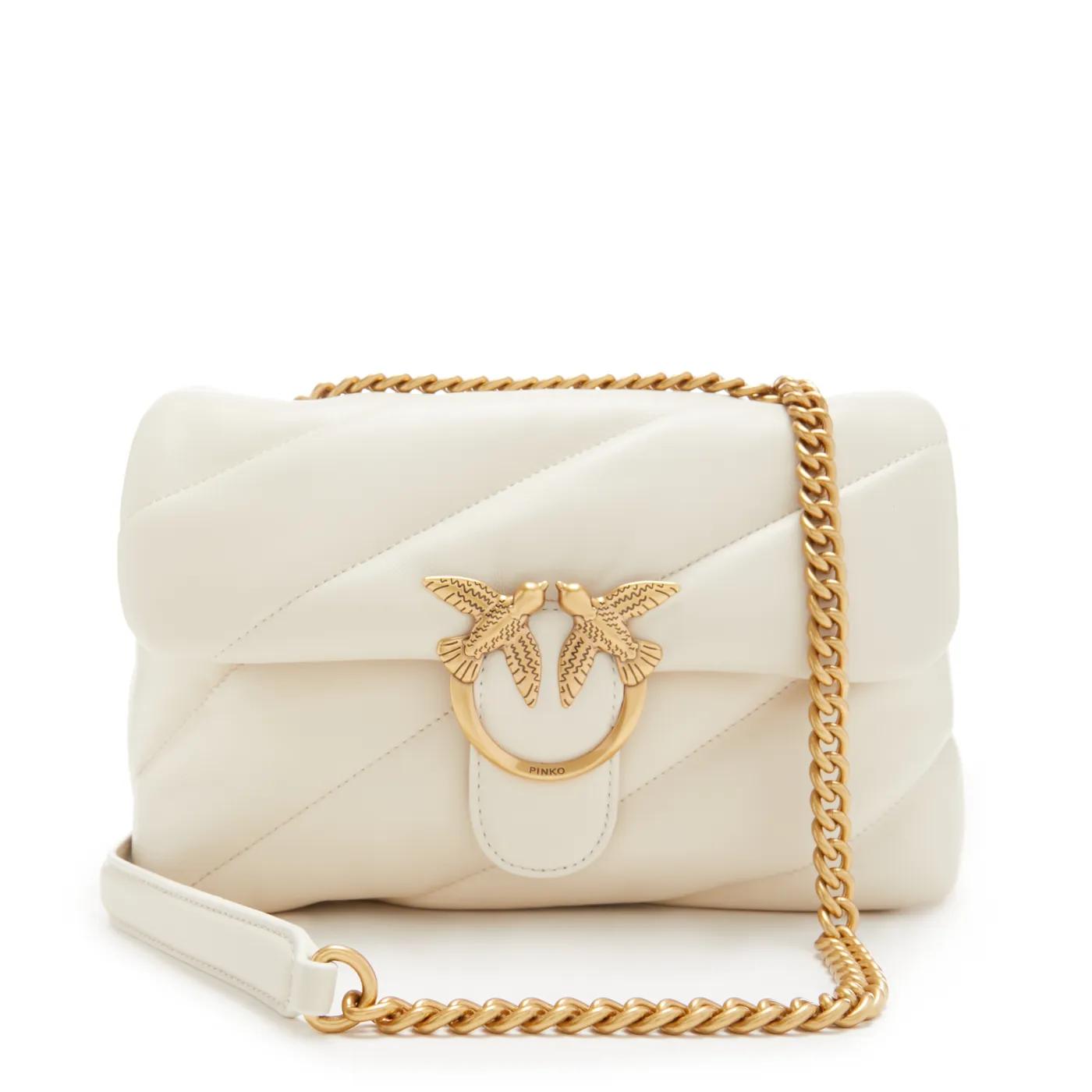 Pinko Schultertasche - Love Puff Classic Cl - Gr. unisize - in Creme - für Damen von pinko