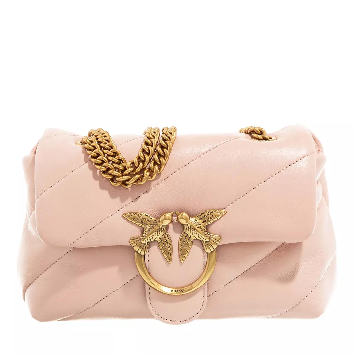 Pinko Schultertasche - Love Puff Mini Cl - Gr. unisize - in Rosa - für Damen von pinko