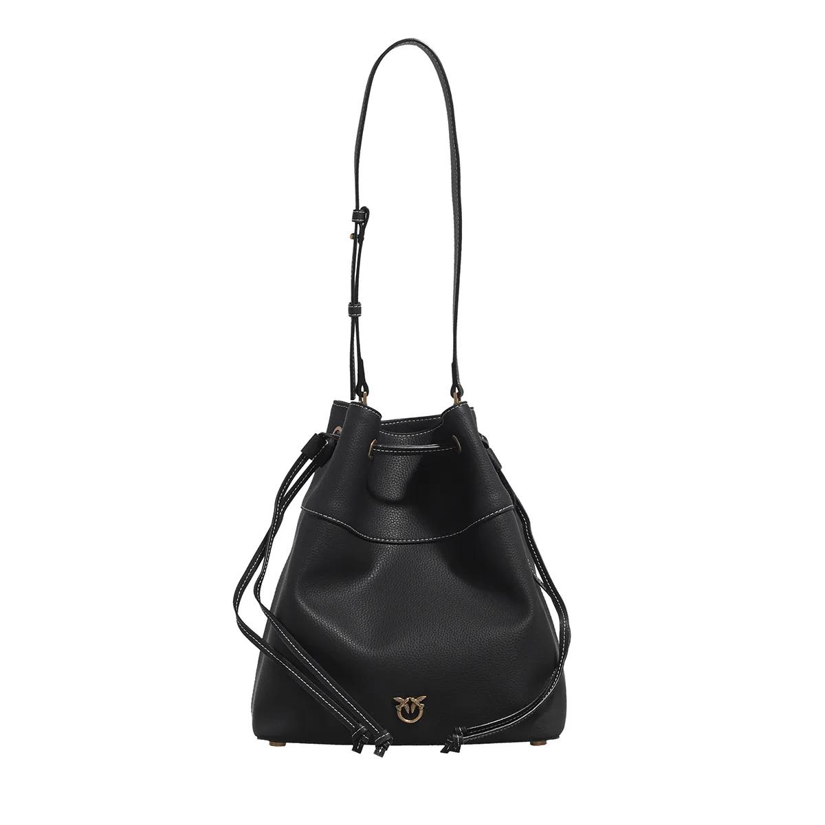 Pinko Schultertasche - Secchiello Classic - Gr. unisize - in Schwarz - für Damen von pinko