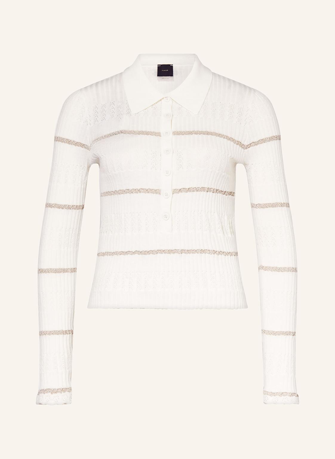 Pinko Stickjacke Jannu Mit Glitzergarn weiss Pinko Stickjacke Jannu Mit Glitzergarn weiss von pinko