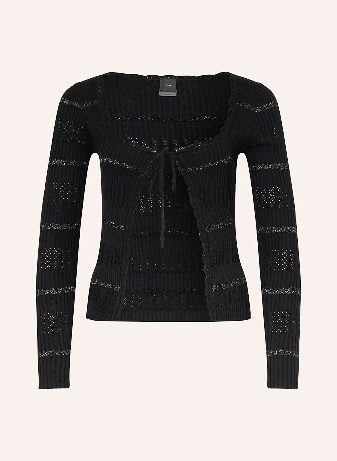 Pinko Strickjacke Mit Glitzergarn schwarz von pinko