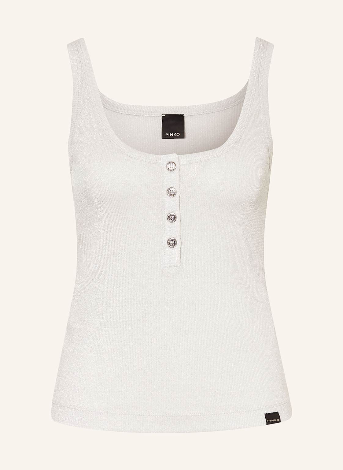 Pinko Stricktop Chimera Mit Glitzergarn grau Pinko Stricktop Chimera Mit Glitzergarn grau von pinko