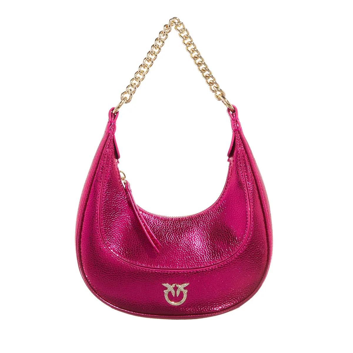 Pinko Umhängetasche - Brioche Hobo Mini - Gr. unisize - in Rosa - für Damen von pinko