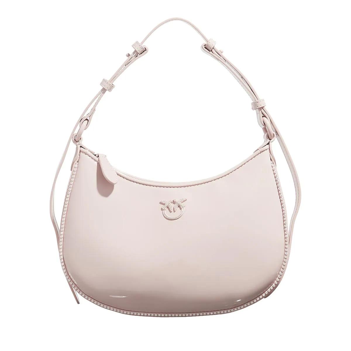 Pinko Schultertasche - Half Moon Mini Fl - Gr. unisize - in Rosa - für Damen von pinko