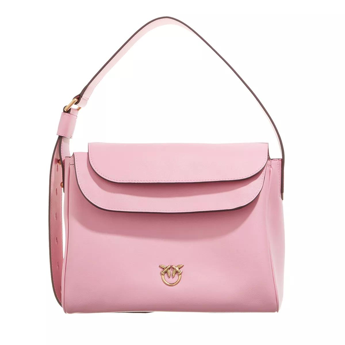 Pinko Schultertasche - Leaf Hobo Classic - Gr. unisize - in Rosa - für Damen von pinko