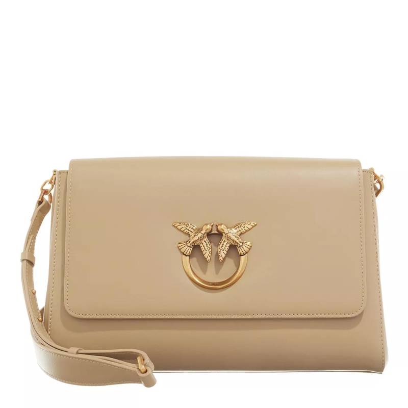 Pinko Umhängetasche - Love Click Crossbody Big - Gr. unisize - in Beige - für Damen von pinko