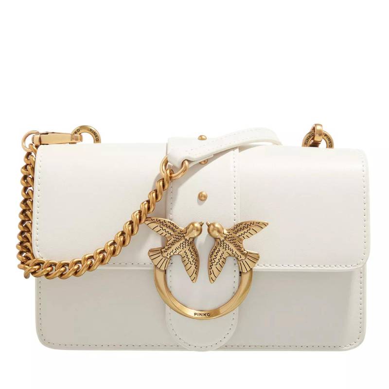 Pinko Schultertasche - Love One Mini Cl - Gr. unisize - in Creme - für Damen von pinko