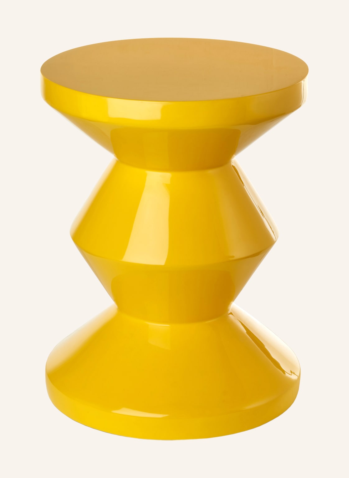 Polspotten Hocker Zig Zag gelb Polspotten Hocker Zig Zag gelb von POLSPOTTEN