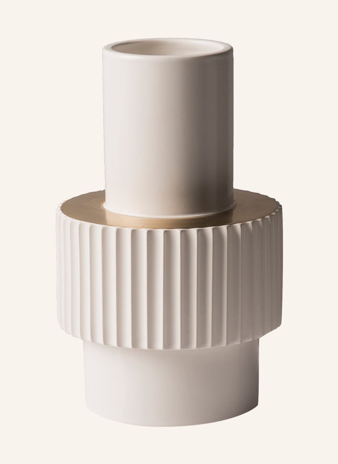 Polspotten Vase Gear Small weiss Polspotten Vase Gear Small weiss von POLSPOTTEN