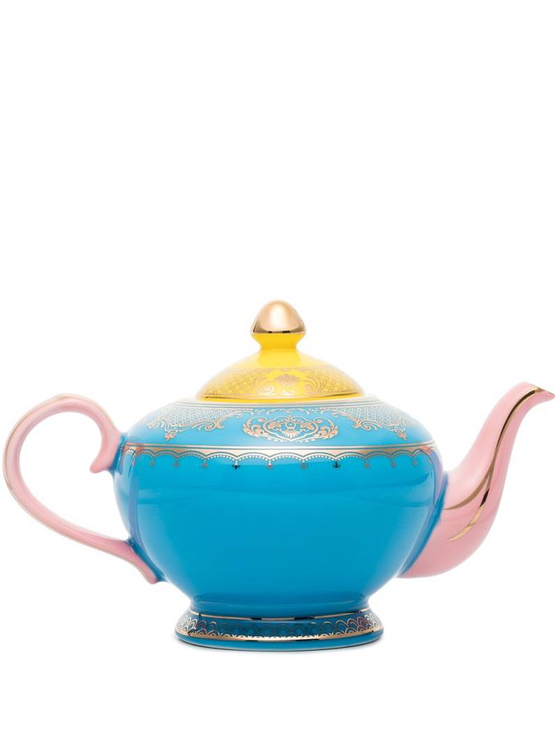 POLSPOTTEN Grandpa glazed teapot (700ml) - Blue von POLSPOTTEN