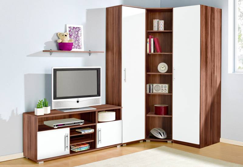 priess Jugendzimmer-Set, (Set, 5 tlg.), Kleiderschrank, Regalelement, Wäscheschrank, Sideboard und Wandregal von priess