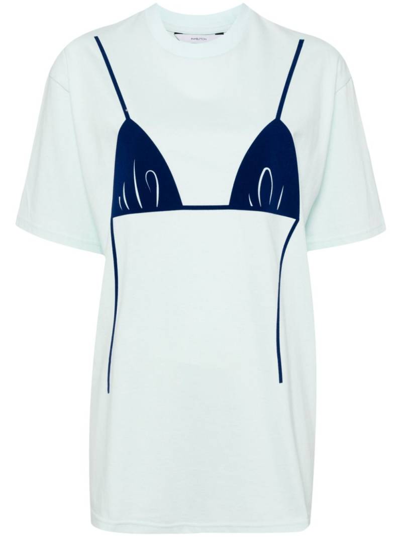 pushBUTTON Blue Bikini graphic T-shirt von pushBUTTON