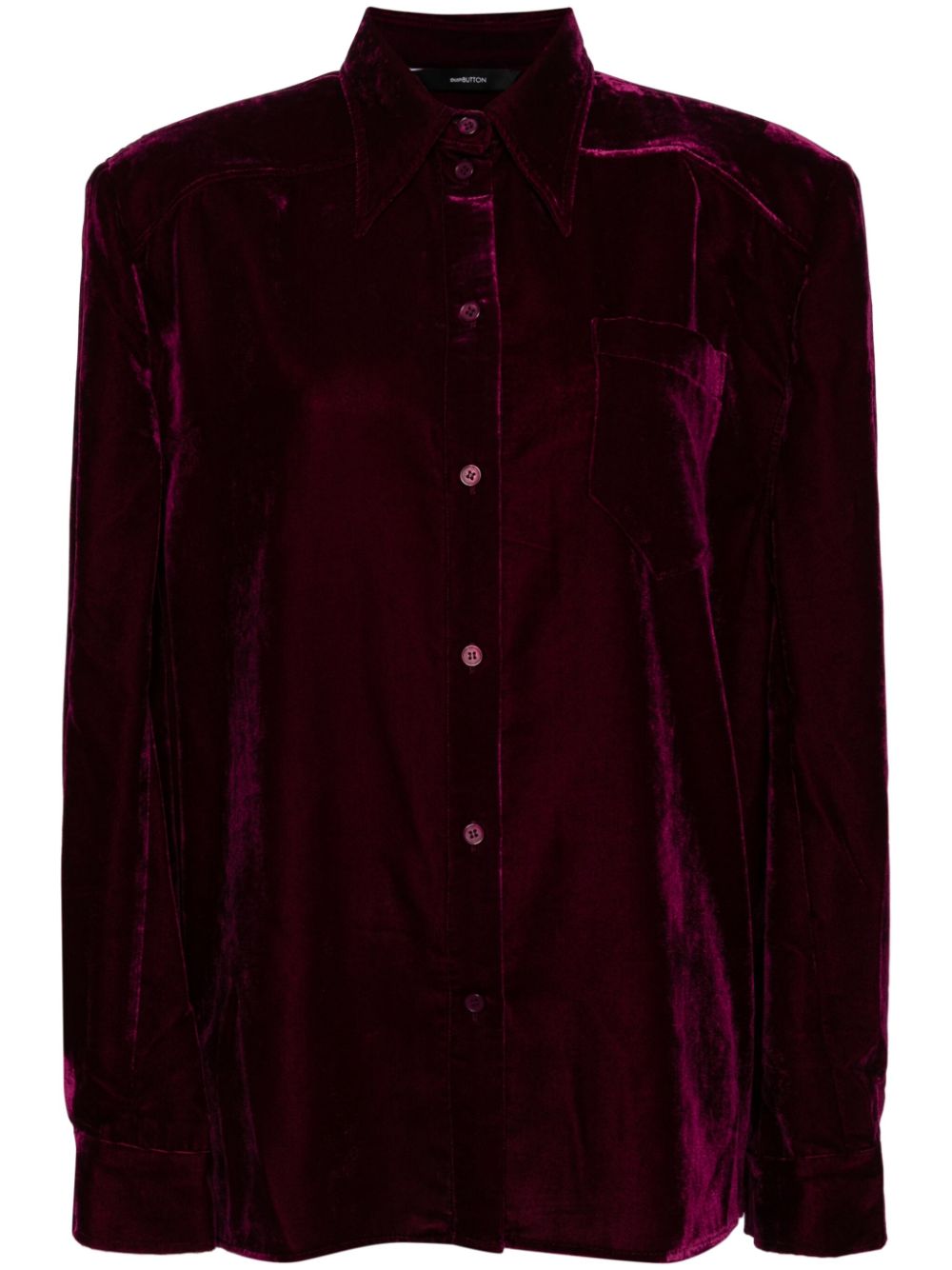 pushBUTTON cape shirt - Purple von pushBUTTON