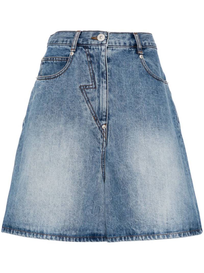 pushBUTTON denim skirt - Blue von pushBUTTON