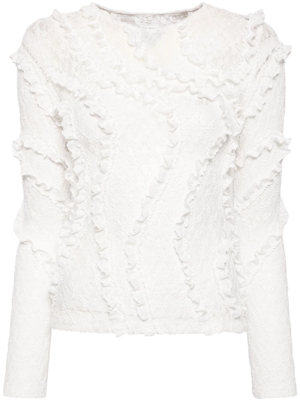 pushBUTTON lace top - White von pushBUTTON