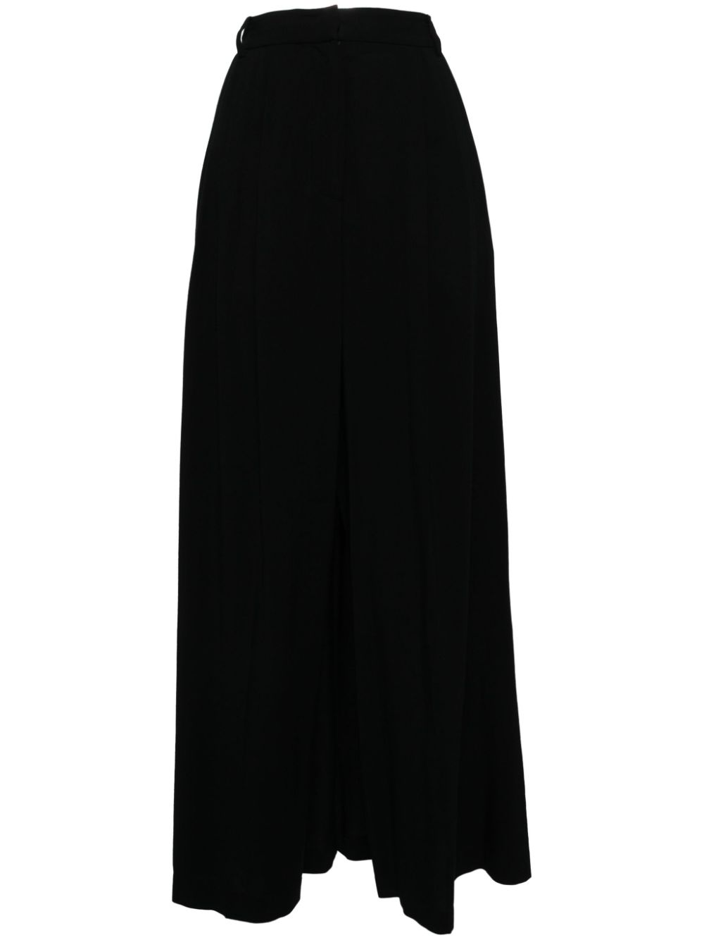 pushBUTTON pleated A-line skirt - Black von pushBUTTON