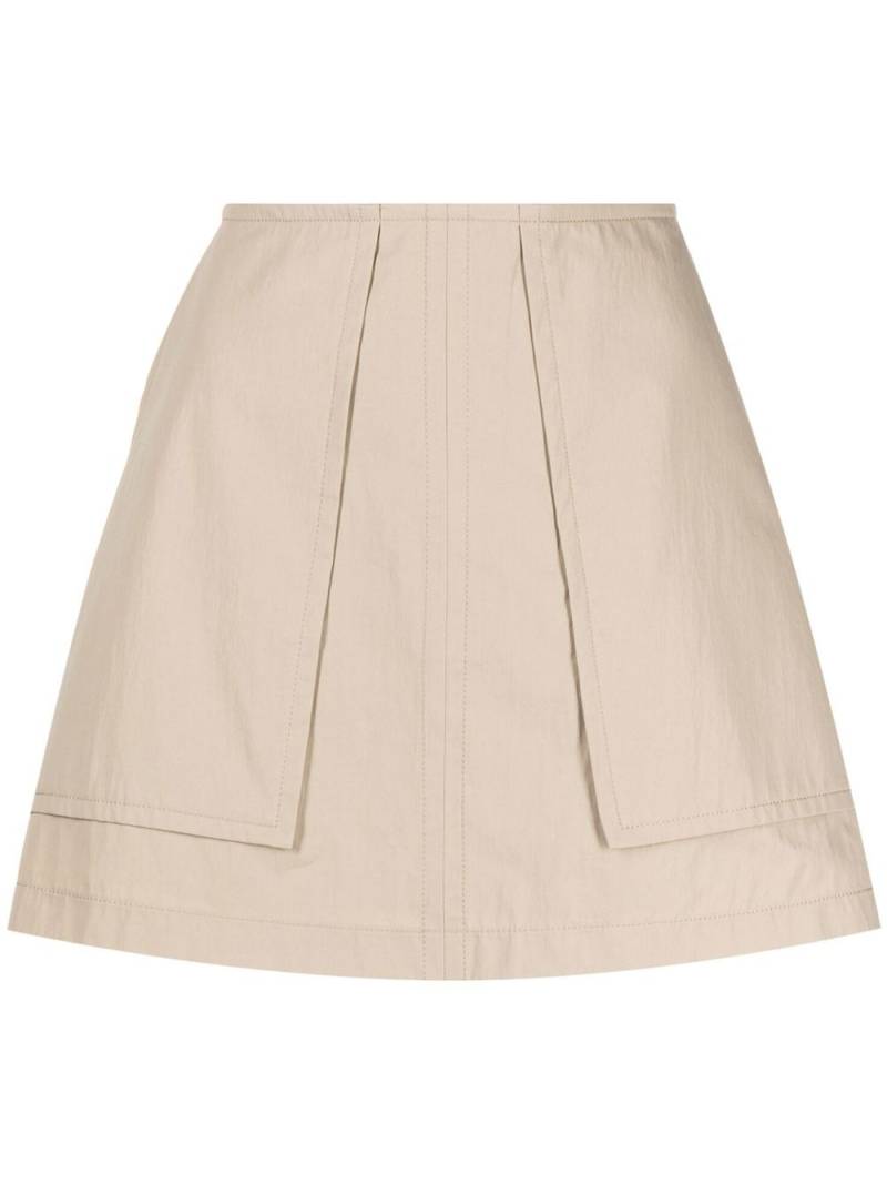 pushBUTTON two-pocket A-Line skirt - Neutrals von pushBUTTON