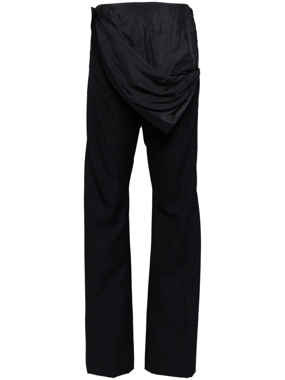 pushBUTTON waist-flipped trousers - Blue von pushBUTTON