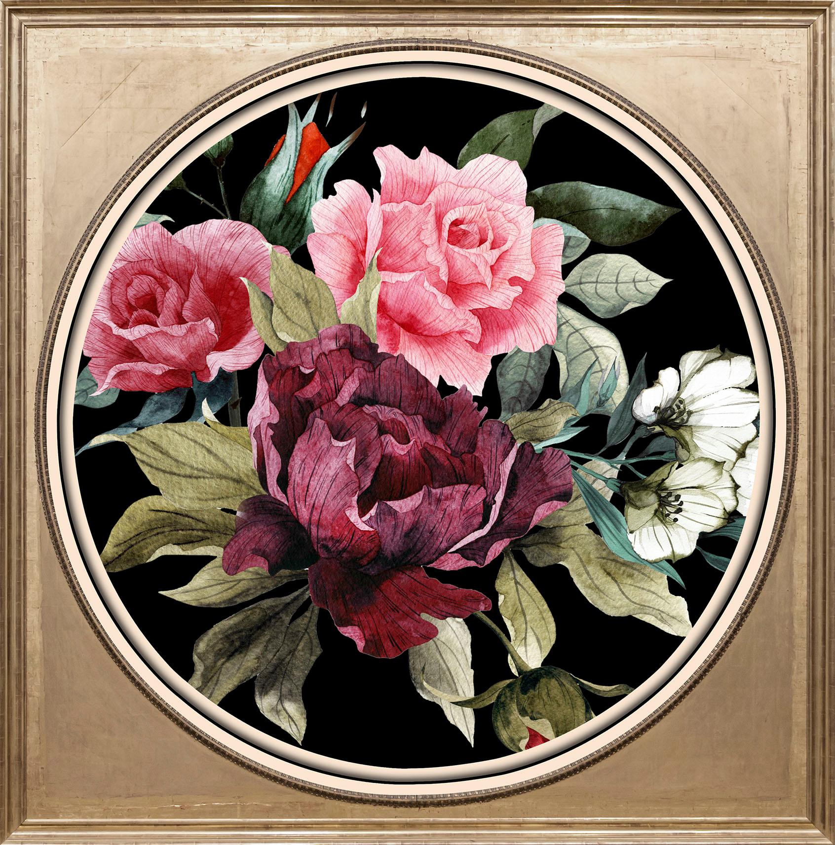 queence Acrylglasbild »Bunter Blumenstrauss II«, Blumen-Blumenbilder-Kunst-Pflanzen-Pflanzenbilder-Gemälde, Fine Art-Print in Galeriequalität von queence