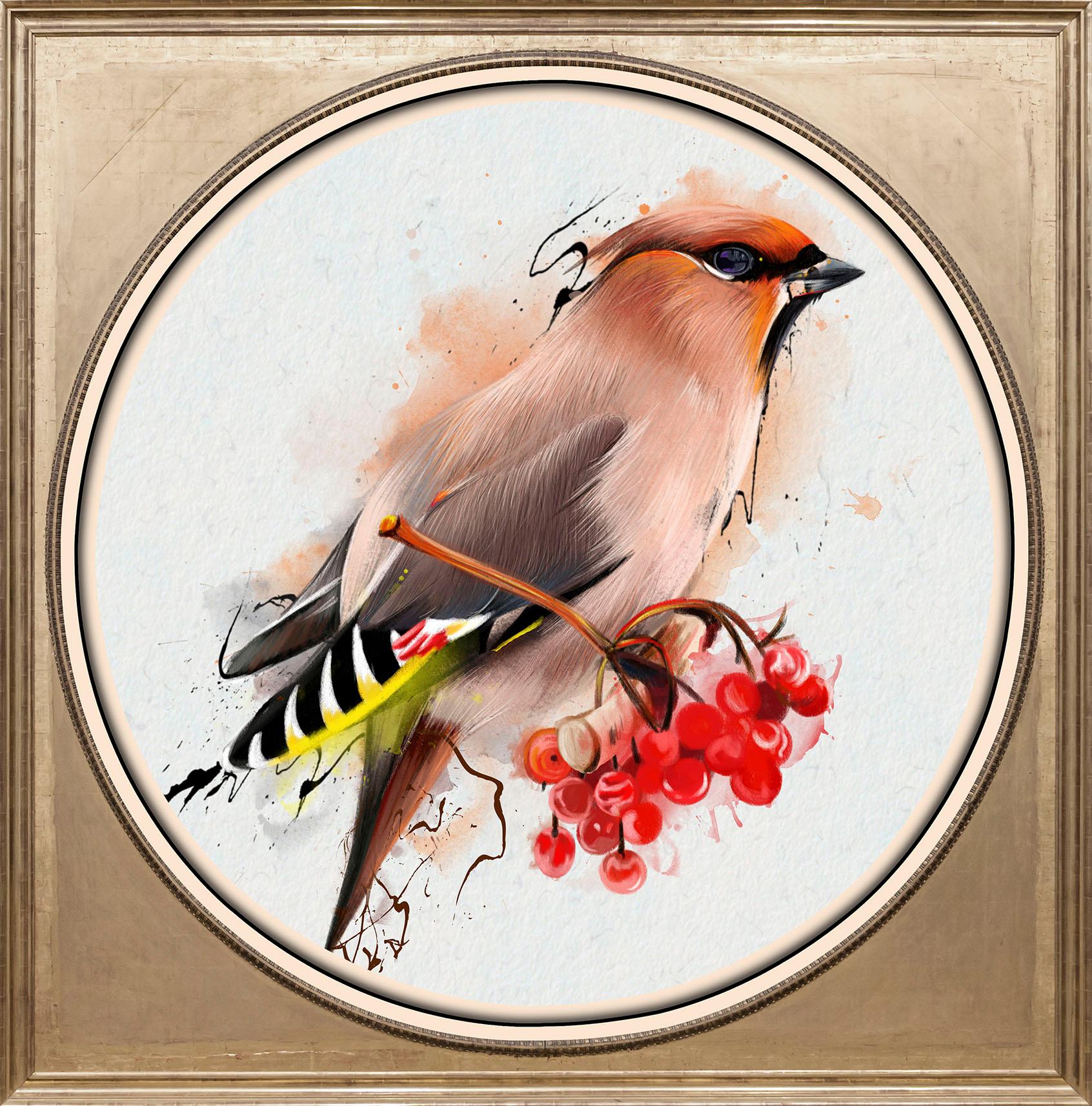 queence Acrylglasbild »Bunter Vogel II« von queence