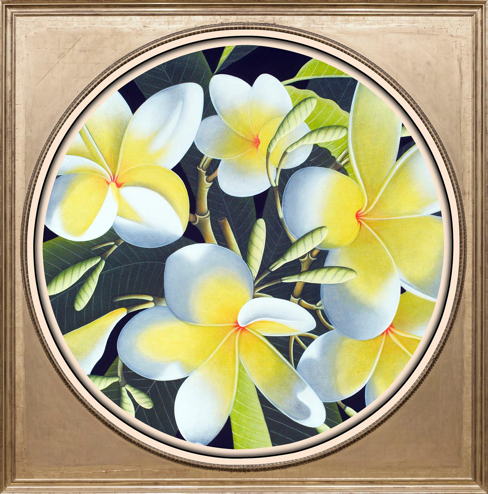 queence Acrylglasbild »Gelbe Blüten«, Blumen-Blumenbilder-Kunst-Pflanzen-Pflanzenbilder-Gemälde, Fine Art-Print in Galeriequalität von queence