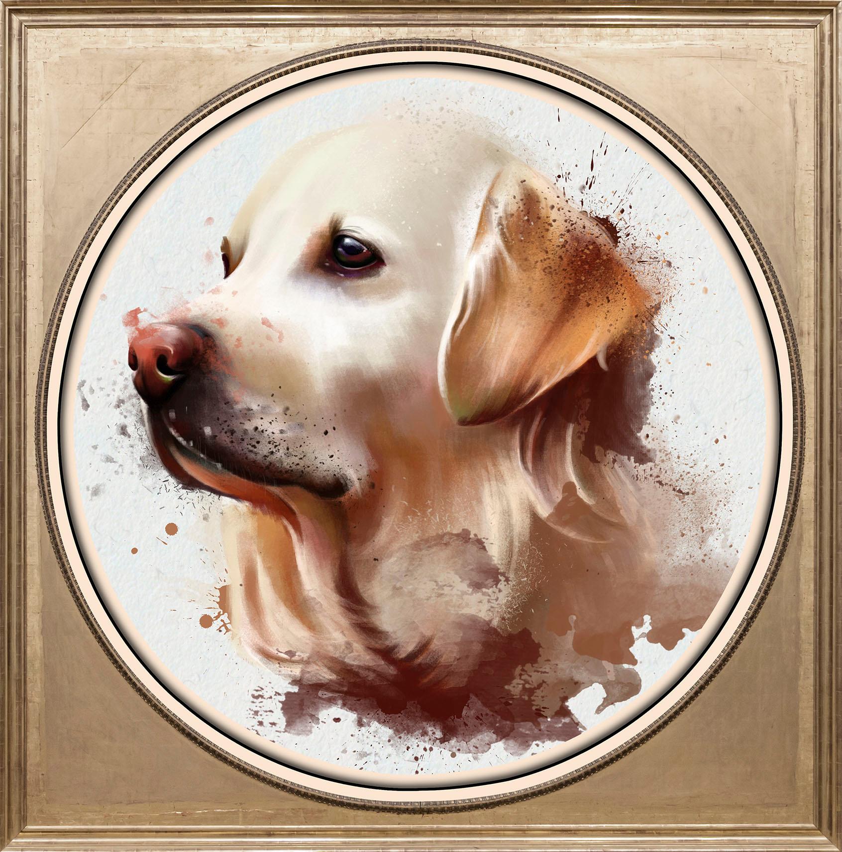 queence Acrylglasbild »Golden Retriever«, Kunst-Gemälde-Tiere-Hund-Hunde-Hundebilder-Haustiere, Fine Art-Print in Galeriequalität von queence