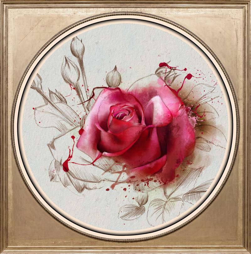 queence Acrylglasbild »Rosa Rose« von queence