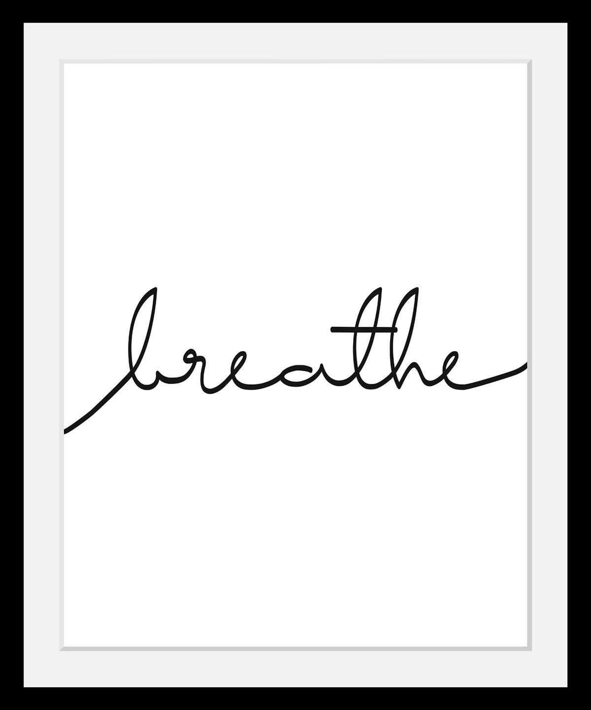 queence Bild »Breathe«, in 3 Grössen, gerahmt von queence