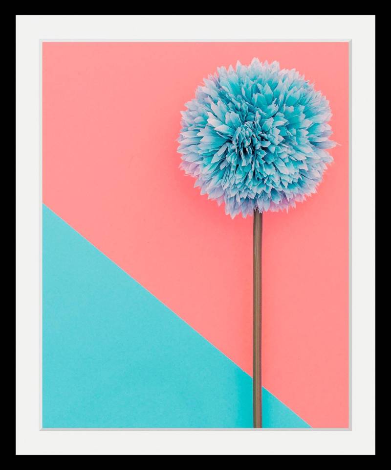 queence Bild »Pusteblume«, Blumen-Blumenbilder-Pflanzen-Kunst, HD Premium Poster-Druck inkl. Holzrahmen von queence