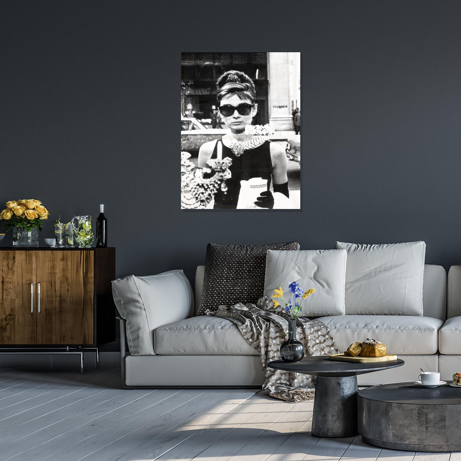 queence Acrylglasbild »Frühstück bei Tiffany«, Schwarz-Weiss-Frau-Stars-Portrait-Foto-Fenster & Türen-Film-Filmfiguren-Filmszene, Fine Art-Print in Galeriequalität queence Acrylglasbild »Frühstück bei Tiffany«, Schwarz-Weiss-Frau-Stars-Portrait-Foto-Fenster & Türen-Film-Filmfiguren-Filmszene, Fine Art-Print in Galeriequalität von queence