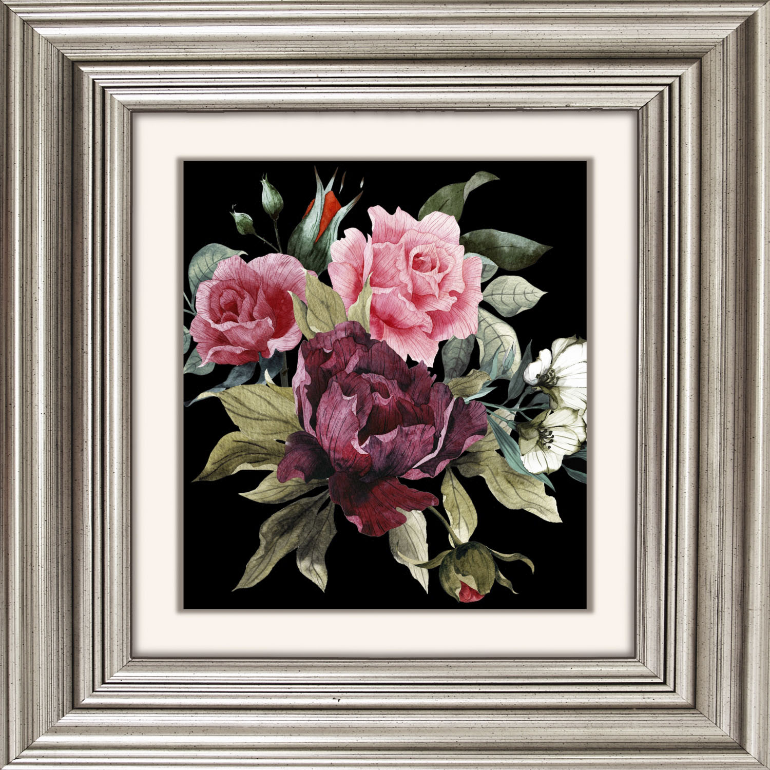 queence Acrylglasbild »Blumen«, Blumen-Blumenbilder-Kunst-Pflanzen-Pflanzenbilder-Gemälde, Fine Art-Print in Galeriequalität von queence