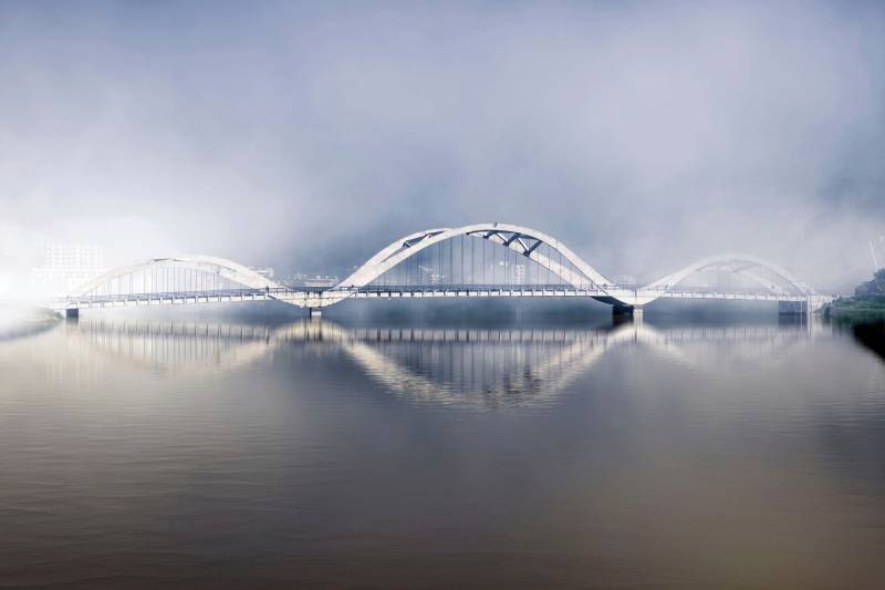 queence Acrylglasbild »Brücke« von queence