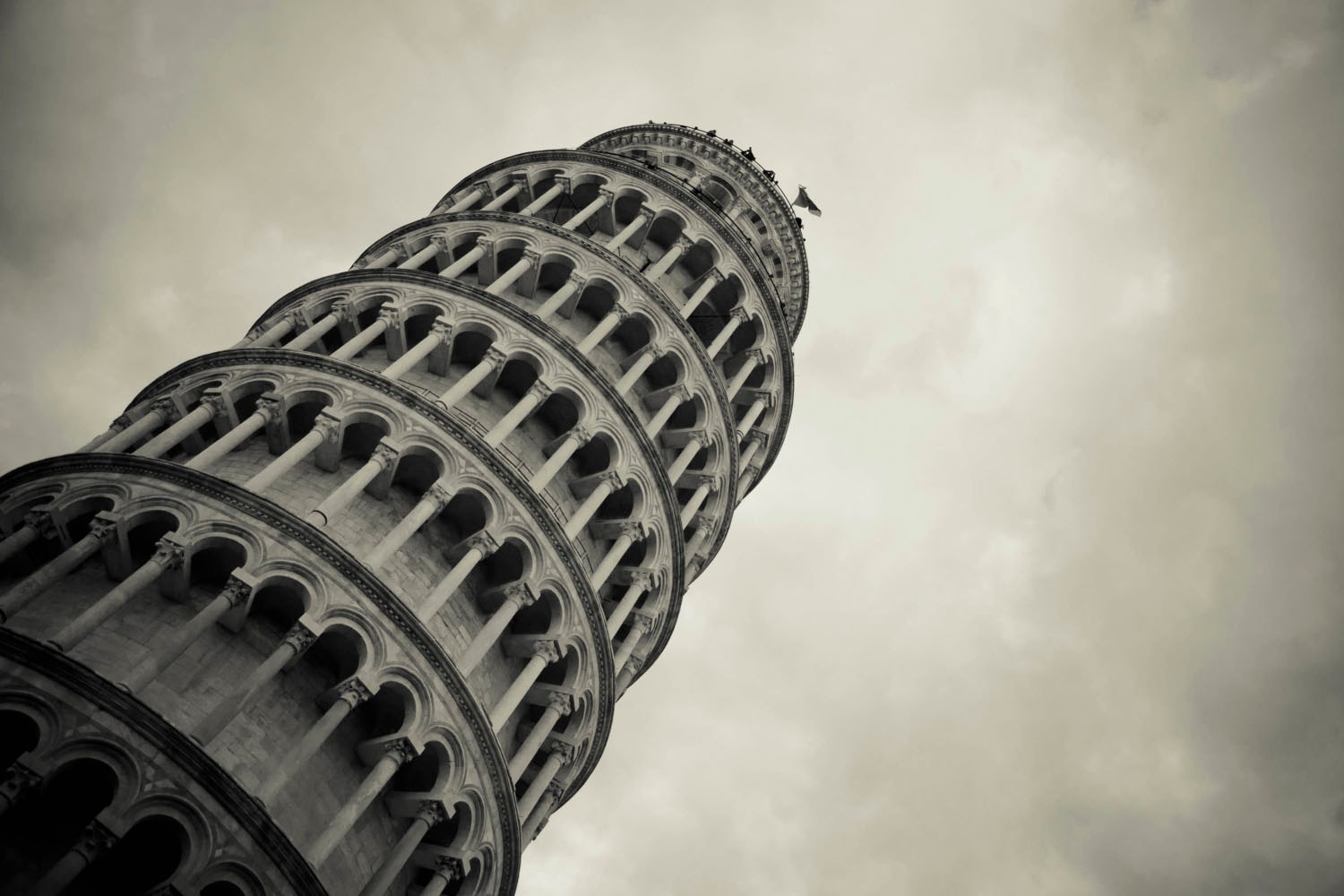 queence Acrylglasbild »Der schiefe Turm von« von queence