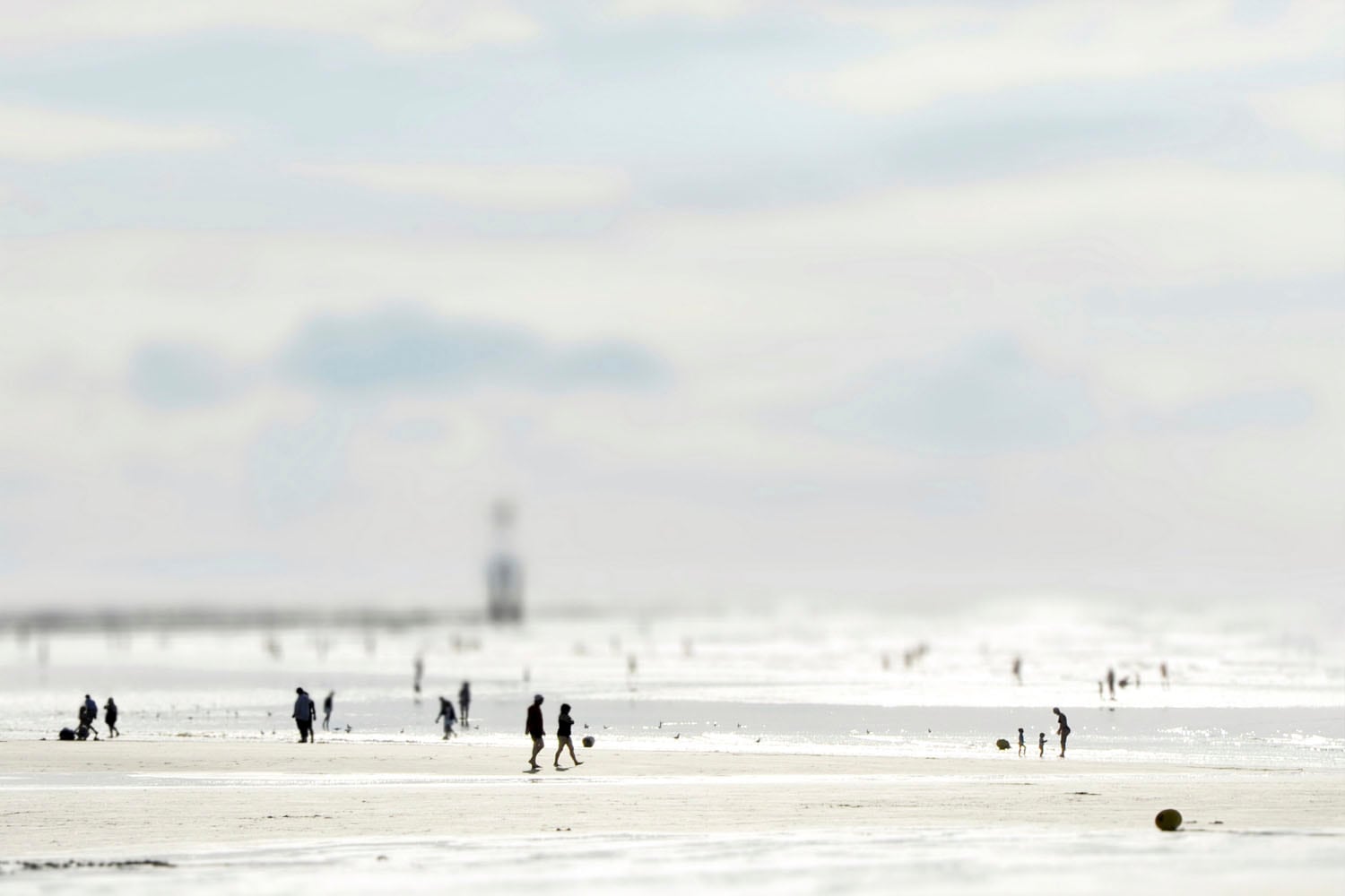 queence Acrylglasbild »Ebbe«, Strand-Strandbilder-Meer-Meer Bilder, Fine Art-Print in Galeriequalität von queence