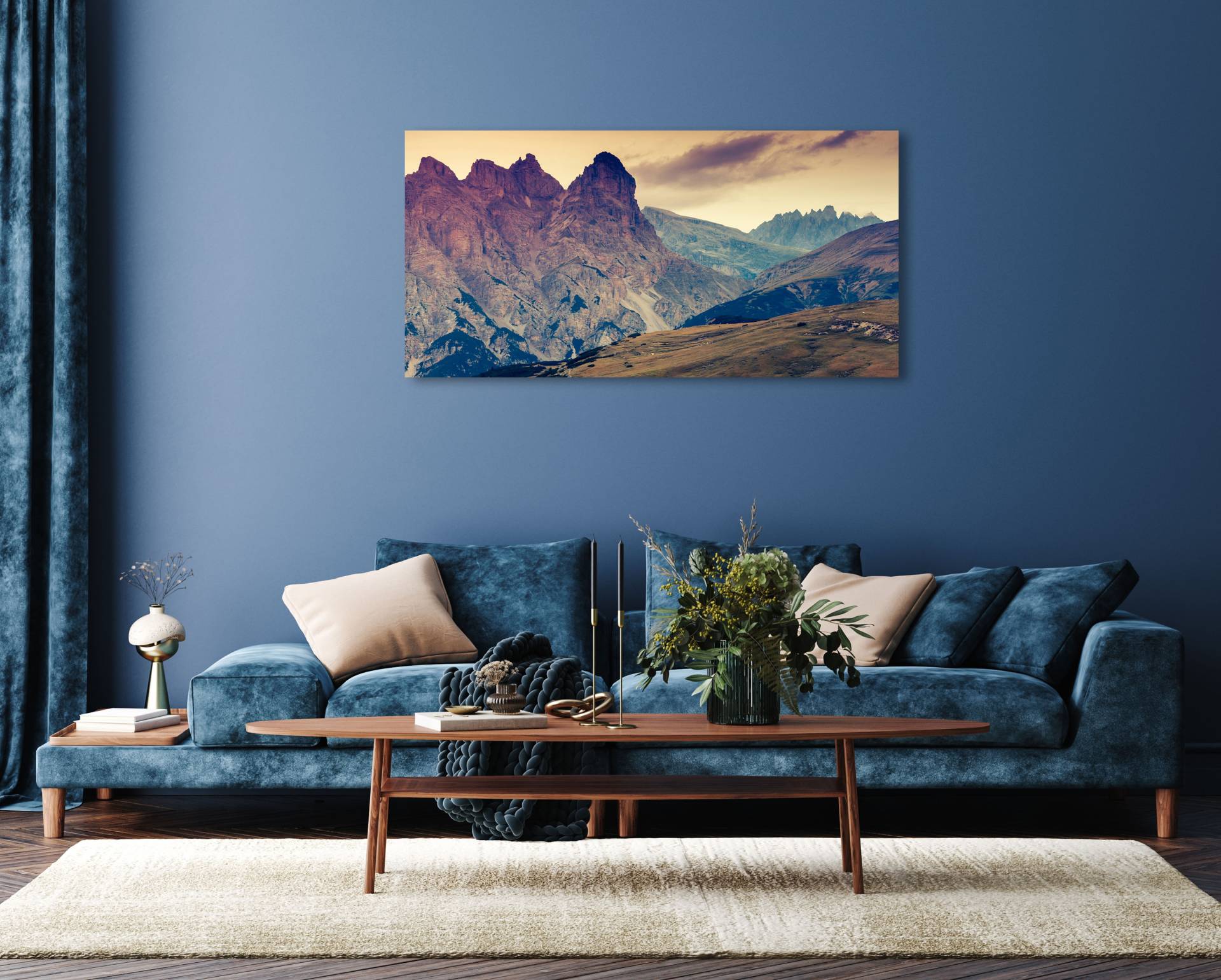 queence Acrylglasbild »Eiron«, Landschaft-Berge-Berge & Alpenbilder-Foto-Himmel, (1 St.), Fine Art-Print in Galeriequalität von queence