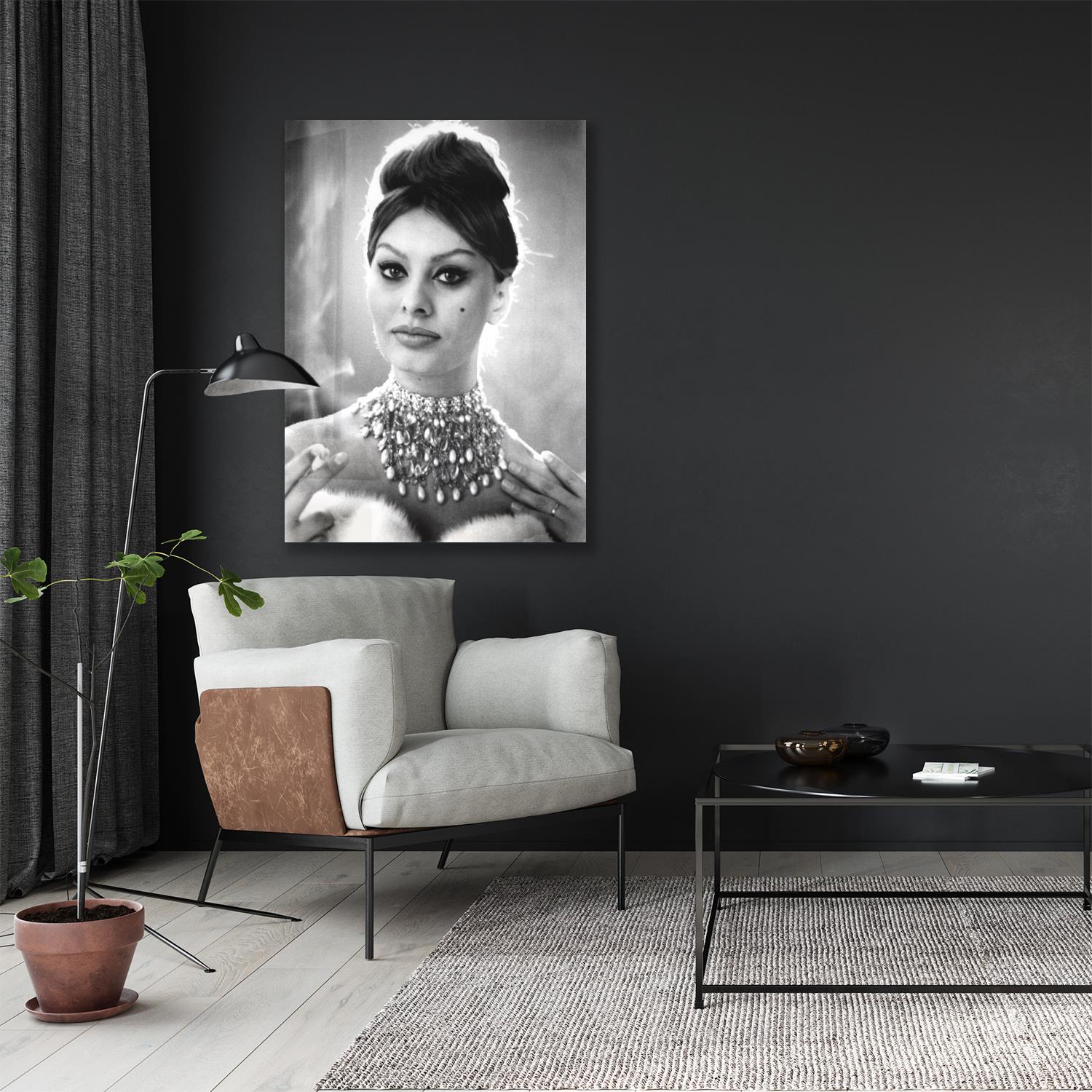 queence Acrylglasbild »Sophia Loren«, Schwarz-Weiss-Frau-Stars-Portrait-Foto-Film-Filmfiguren-Filmszene, Fine Art-Print in Galeriequalität queence Acrylglasbild »Sophia Loren«, Schwarz-Weiss-Frau-Stars-Portrait-Foto-Film-Filmfiguren-Filmszene, Fine Art-Print in Galeriequalität von queence