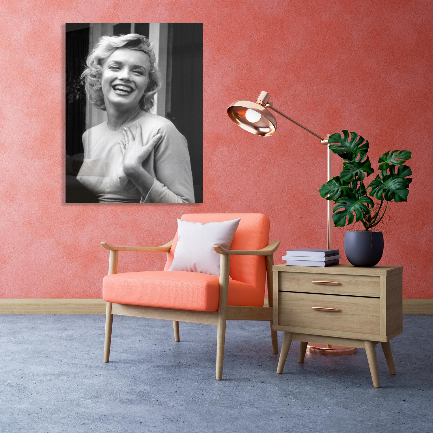 queence Acrylglasbild »Marilyn«, Schwarz-Weiss-Frau-Stars, Fine Art-Print in Galeriequalität von queence