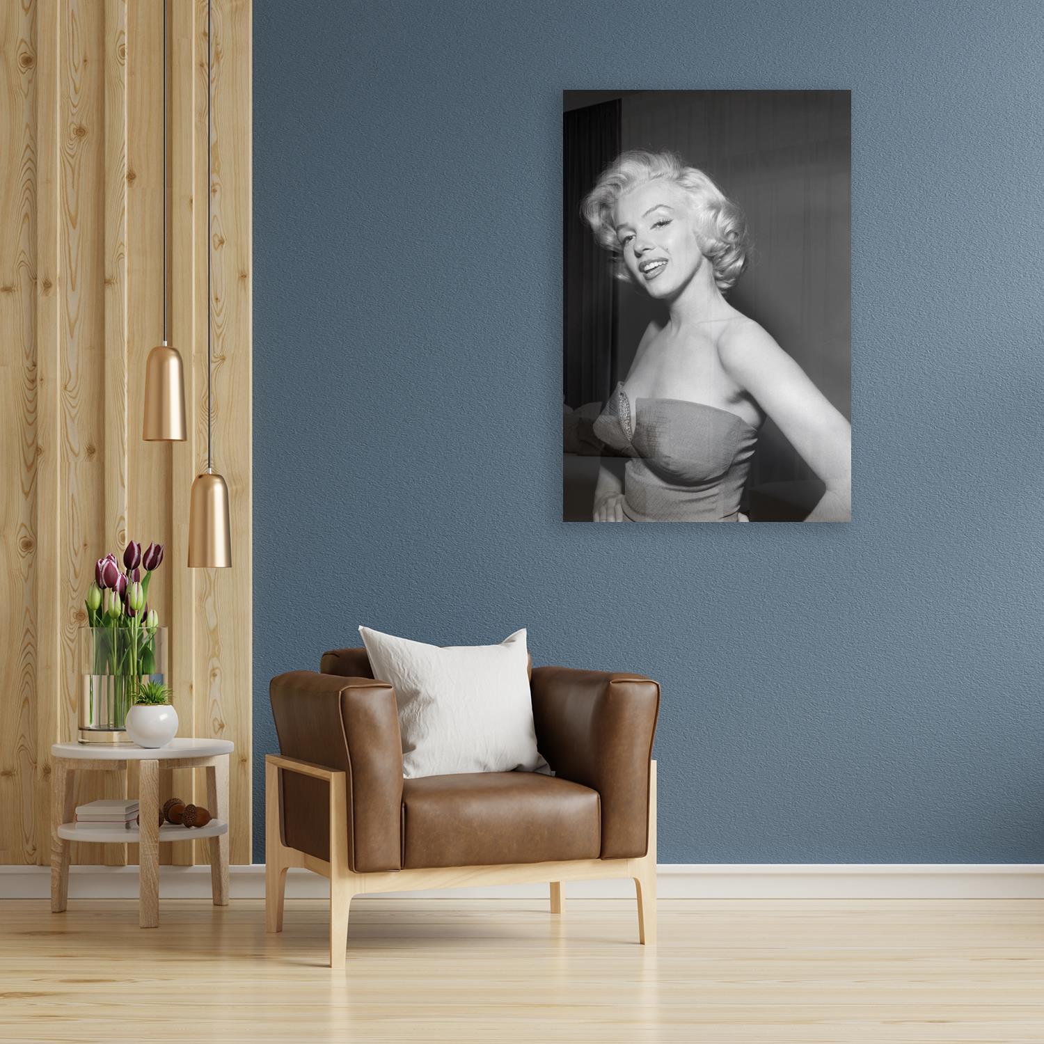 queence Acrylglasbild »Marilyn Monroe«, Schwarz-Weiss-Frau-Stars-Portrait-Foto-Film-Filmfiguren-Filmszene, Fine Art-Print in Galeriequalität von queence