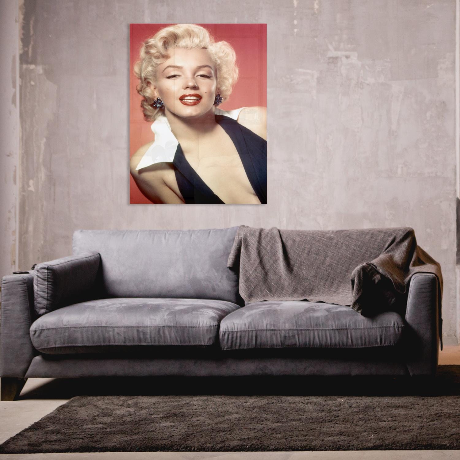 queence Acrylglasbild »Marilyn Monroe - Red Love«, Frau-Stars-Portrait-Foto-Film-Filmfiguren-Filmszene, Fine Art-Print in Galeriequalität von queence