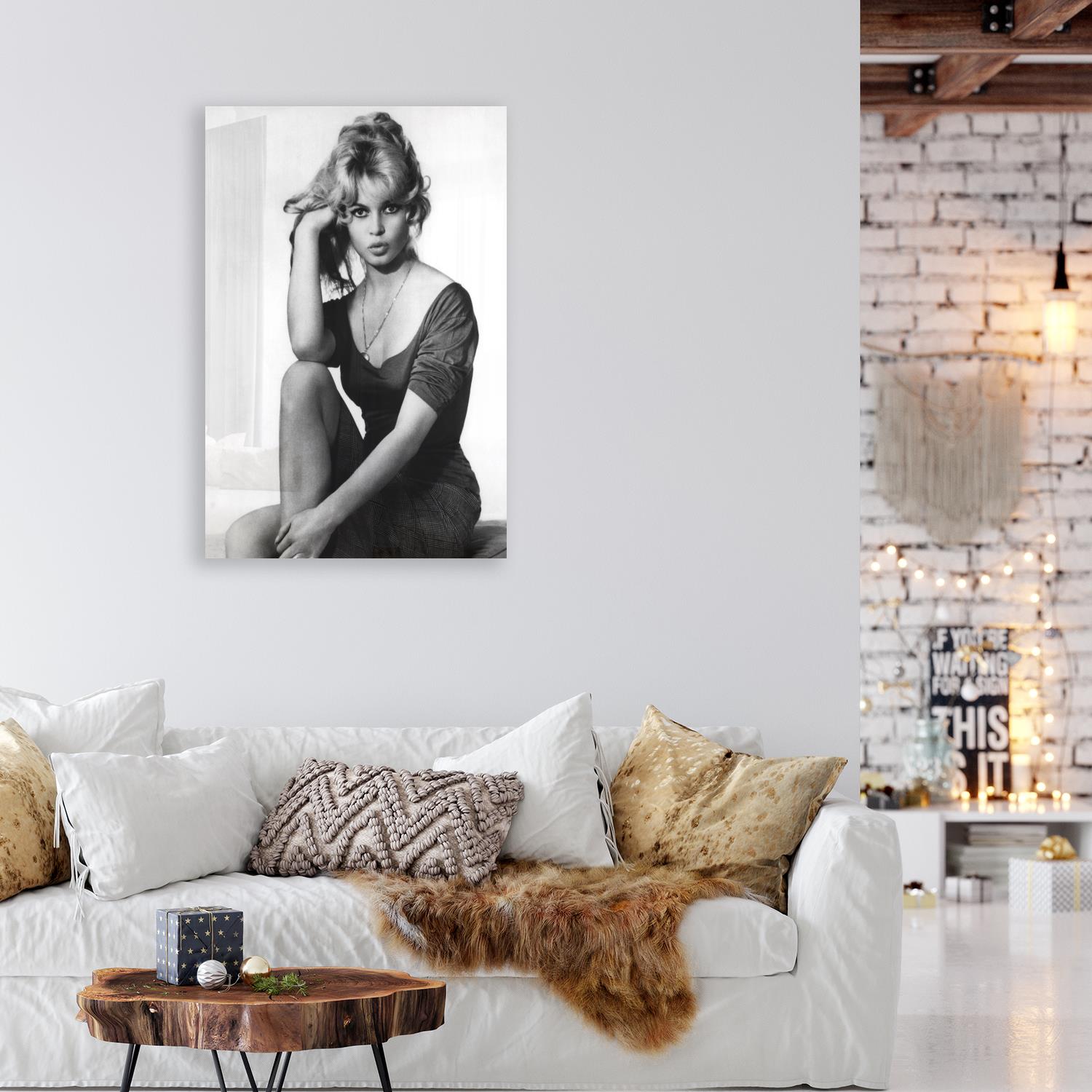 queence Acrylglasbild »Brigitte Bardot«, Schwarz-Weiss-Frau-Stars-Portrait-Foto-Film-Filmfiguren-Filmszene, Fine Art-Print in Galeriequalität queence Acrylglasbild »Brigitte Bardot«, Schwarz-Weiss-Frau-Stars-Portrait-Foto-Film-Filmfiguren-Filmszene, Fine Art-Print in Galeriequalität von queence