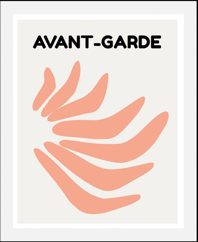 queence Bild »Avant-Garde III«, (1 St.), HD Premium Poster-Druck inkl. Holzrahmen von queence