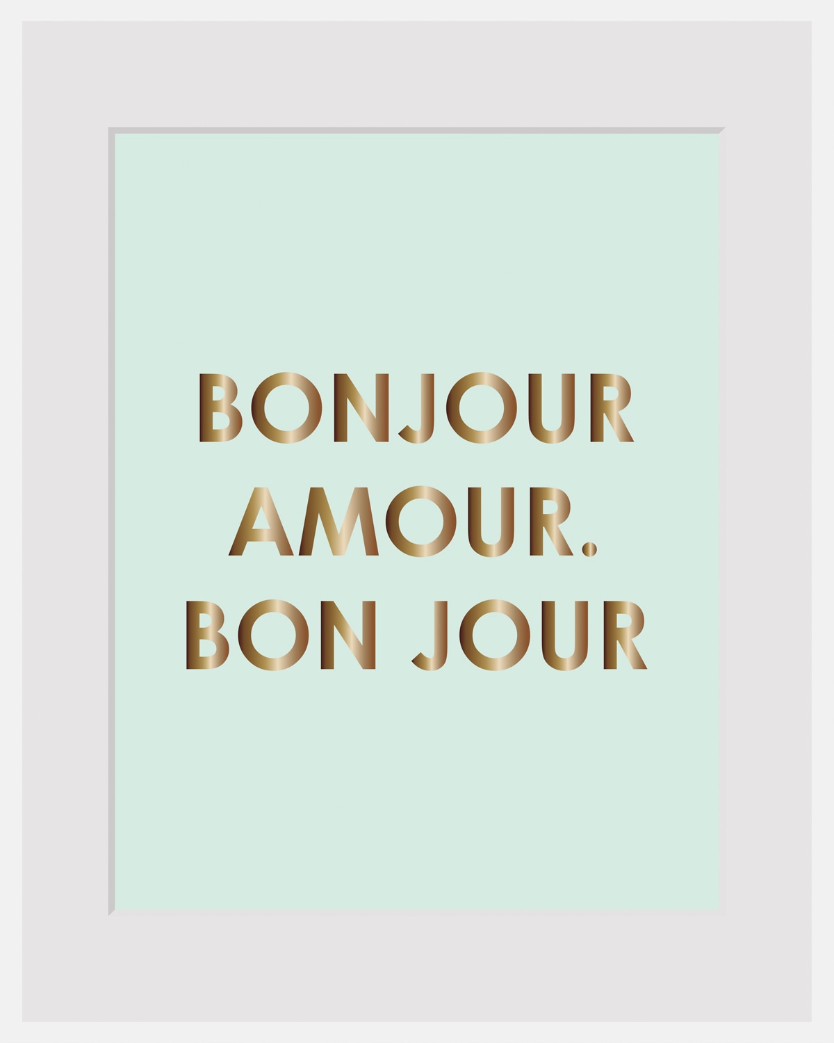 queence Bild »BONJOUR«, Sprüche & Texte, Spruch, gerahmt queence Bild »BONJOUR«, Sprüche & Texte, Spruch, gerahmt von queence