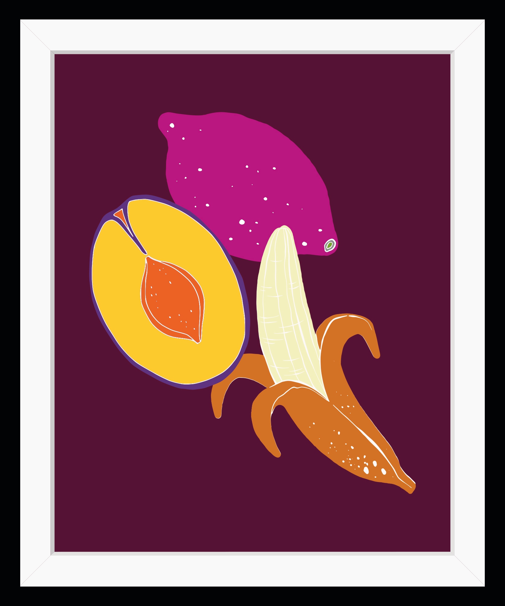 queence Bild »Bibi«, Obst-Obst Bilder-Kunst-Lebensmittel-Orange, HD Premium Poster-Druck inkl. Holzrahmen queence Bild »Bibi«, Obst-Obst Bilder-Kunst-Lebensmittel-Orange, HD Premium Poster-Druck inkl. Holzrahmen von queence