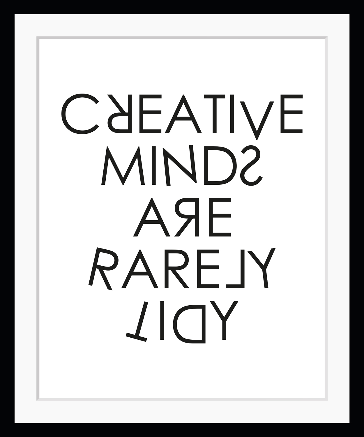 queence Bild »CREATIVE MINDS«, Buchstaben, gerahmt, Schriftzug von queence